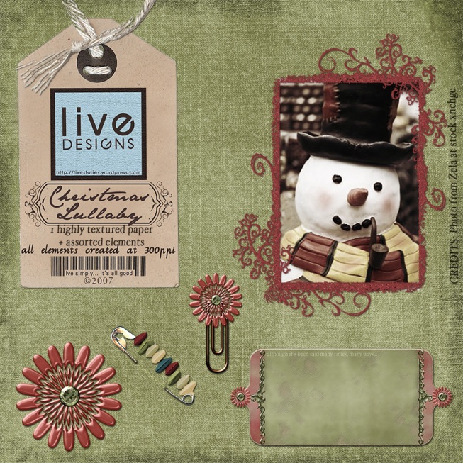 LivEdesigns Christmas Lullaby Set 3 Preview