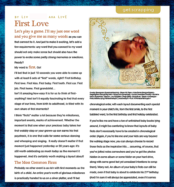 First Love Article